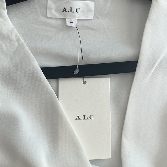 🆕 ALC Zoey Cut Out Mini Dress In White Size 10 - Picture 9 of 14